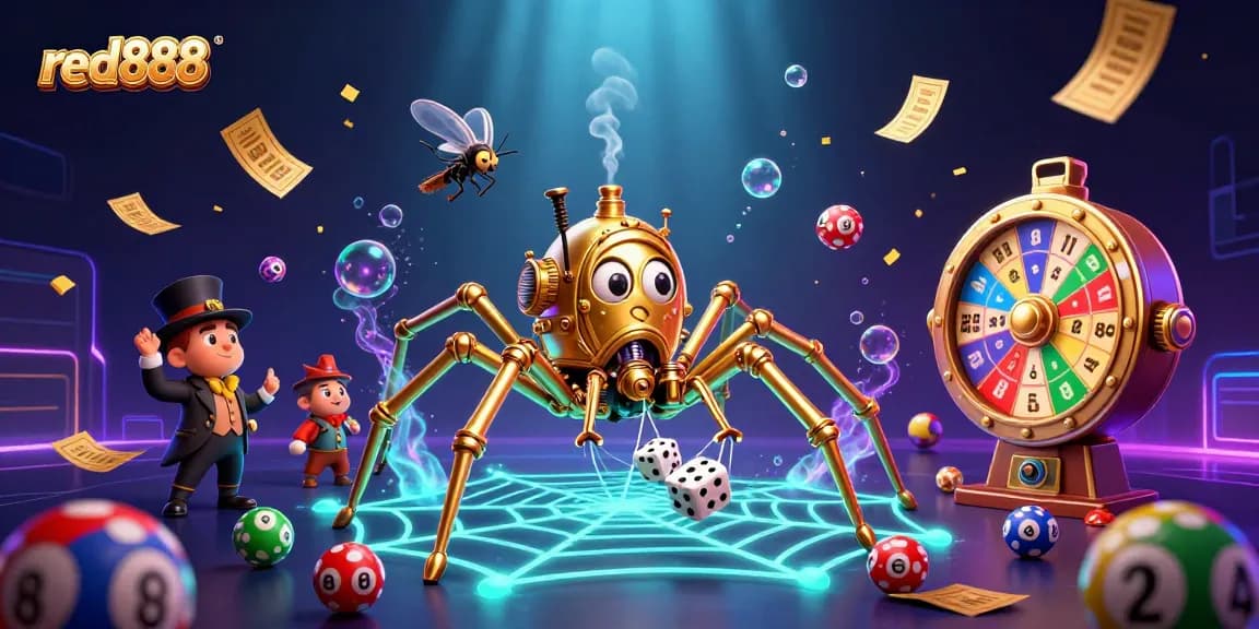 Experience thrilling gameplay at red888 with dynamic lottery balls and immersive casino elements.
