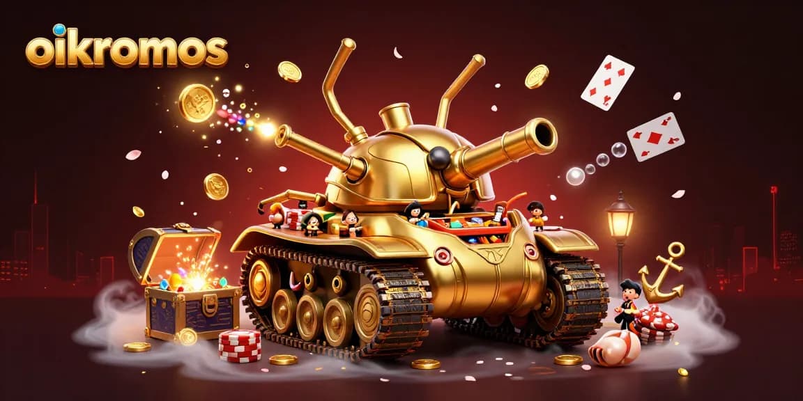 Experience entertainment at oikonomos with a golden beetle tank casino scene bursting with fun.