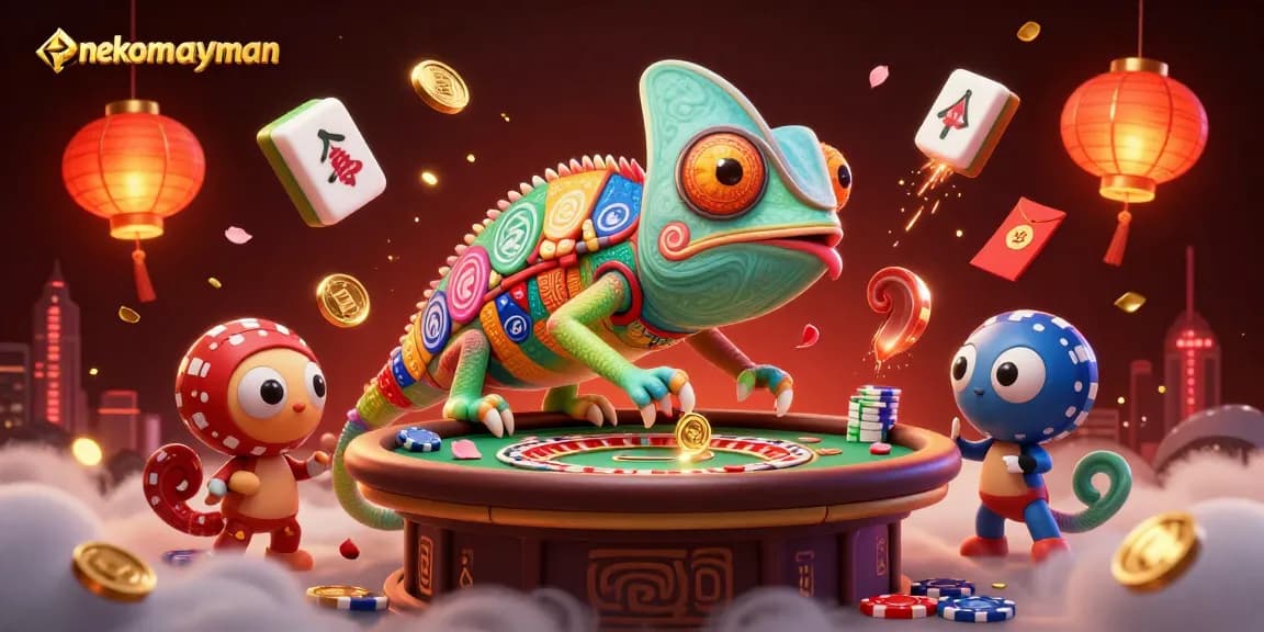Neko May Mắn engages players with stunning graphics and exciting gameplay in this vibrant casino illustration.