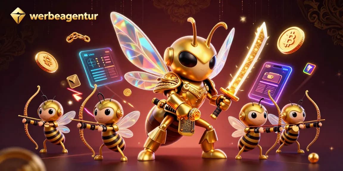 Experience thrilling gameplay in the vibrant world of gambling with werbeagentur's stunning illustration.