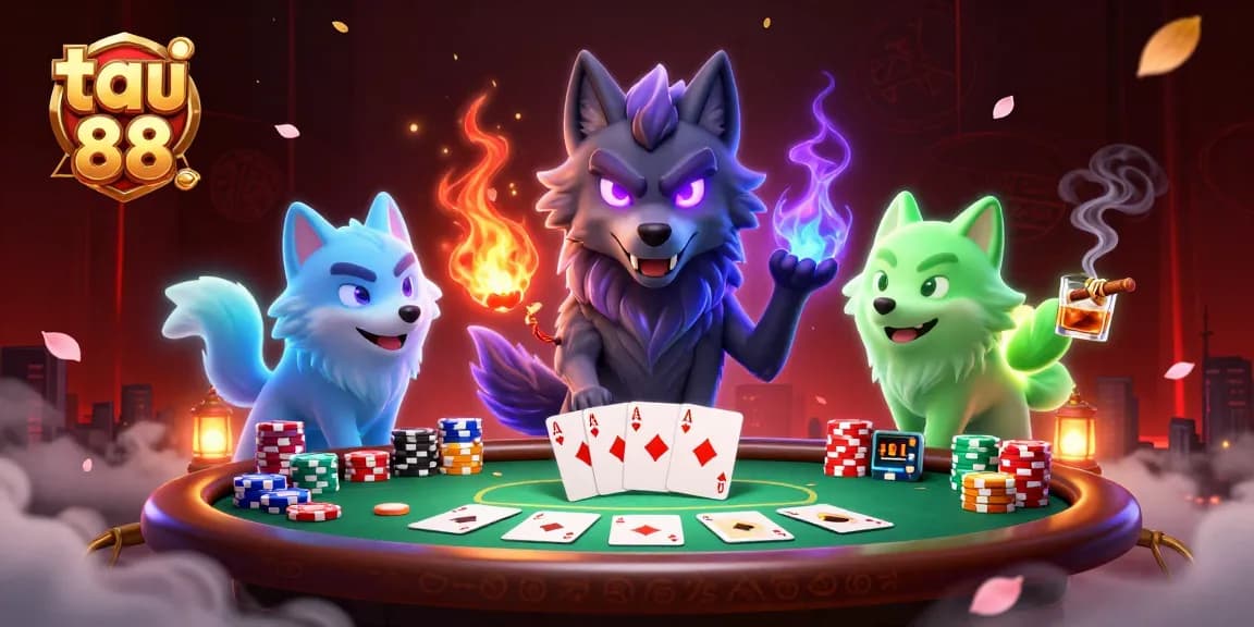 Experience the thrill of tai go 88 with vibrant characters and dynamic gambling elements in an exciting casino scene.