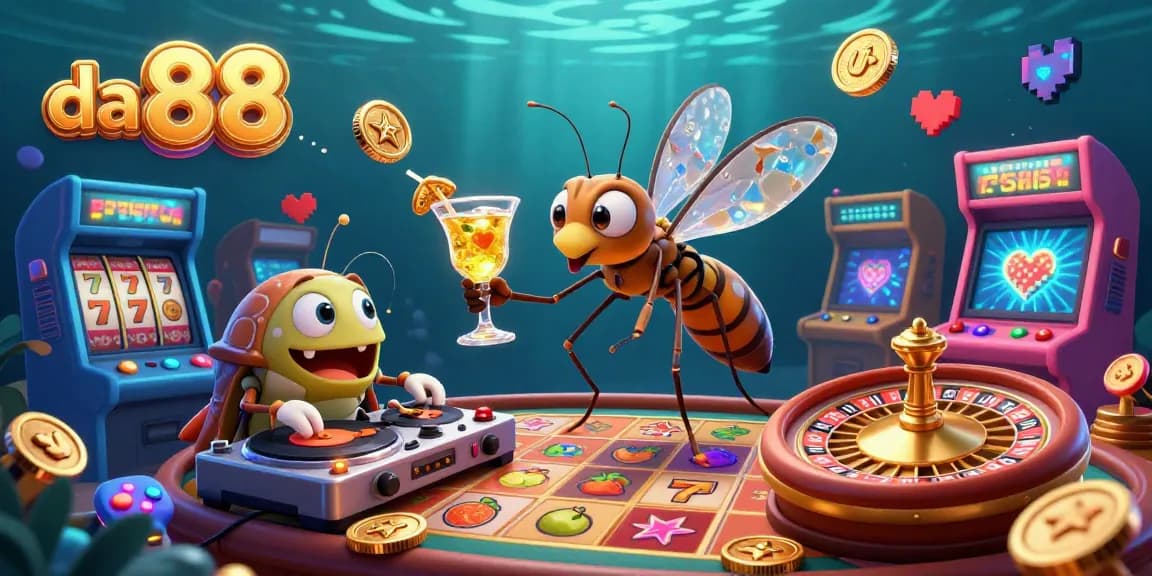 Spin the golden roulette wheel with da 88 as the vibrant casino mascot brings the game to life in a dynamic digital illustration.