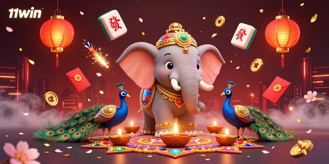 Experience thrilling gameplay at 11WIN with vibrant 3D casino illustration showcasing engaging elements.