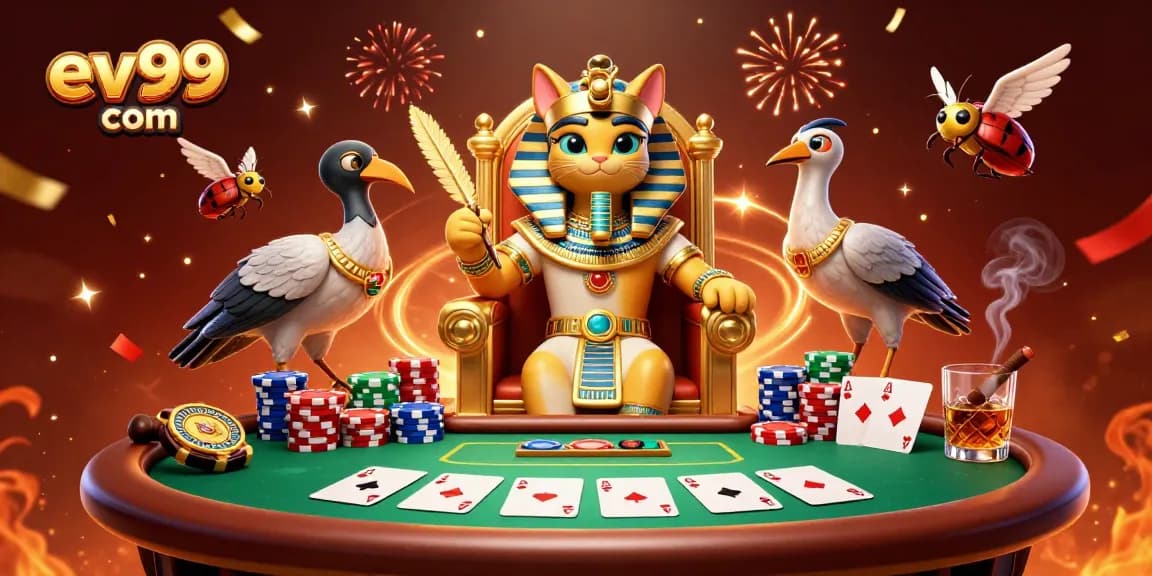 Experience the thrilling action at ev99 com with vibrant casino elements and engaging characters.