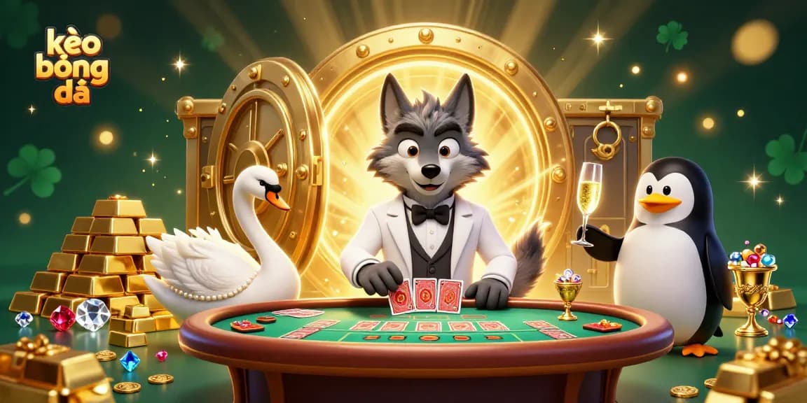 Experience dynamic kèo bóng đá action with elegant characters and dazzling treasures in a vibrant casino scene.