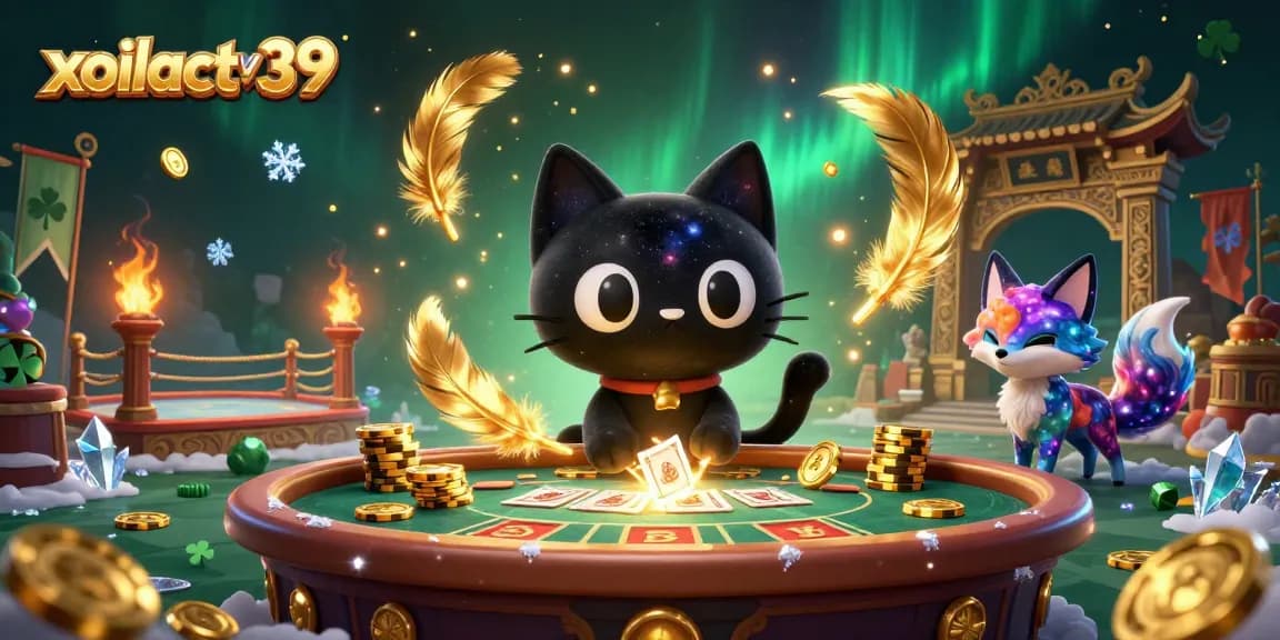 Catch thrilling moments with xoilactv39, showcasing a whimsical cosmic casino scene filled with vibrant elements.