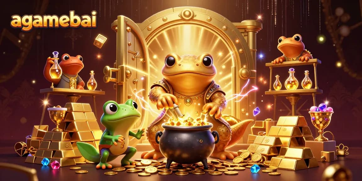 Experience the thrill of gaming at agamebai with this vibrant casino scene featuring gold coins and alchemists.