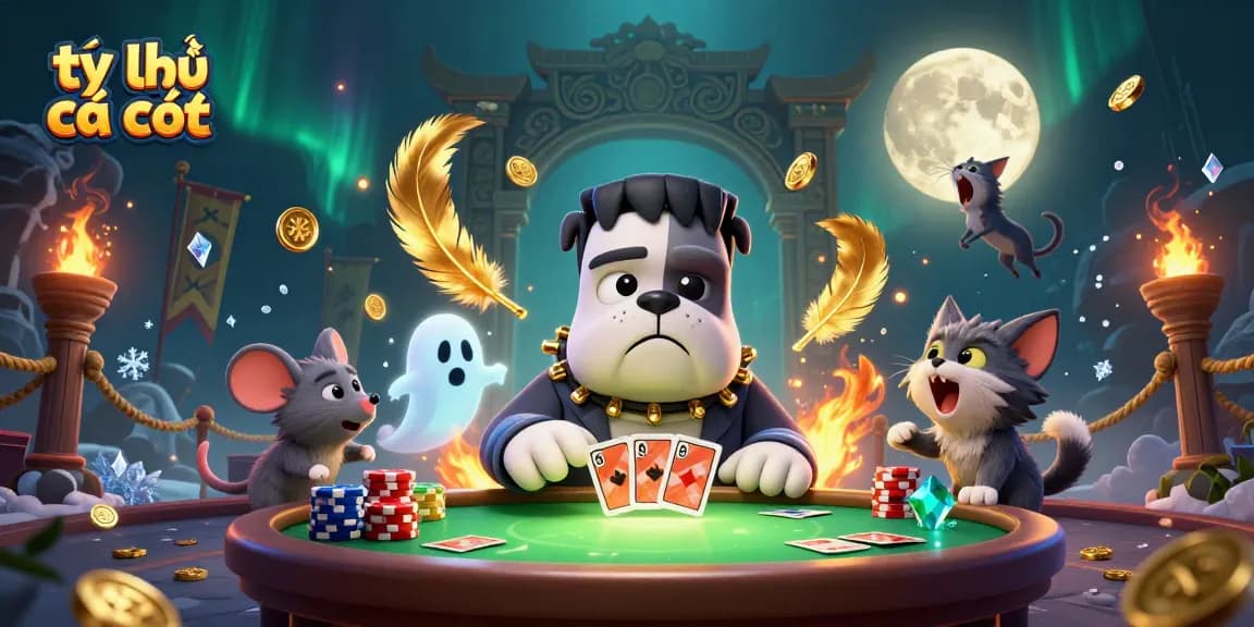 Engage in thrilling tỷ lệ cá cược at a spooky casino table featuring unique characters.