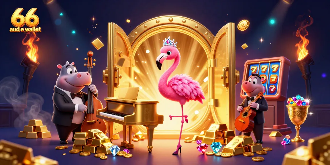 Players enjoy vibrant pokies on the 66 aud e wallet platform surrounded by dazzling casino elements.