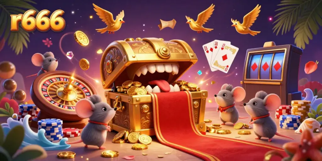 Experience rich gaming with r666 at our vibrant casino scene featuring dynamic elements.