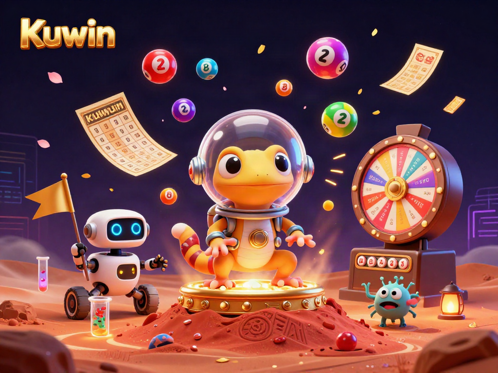 Play exciting games at Kuwin's golden casino on Mars with dynamic lottery elements.
