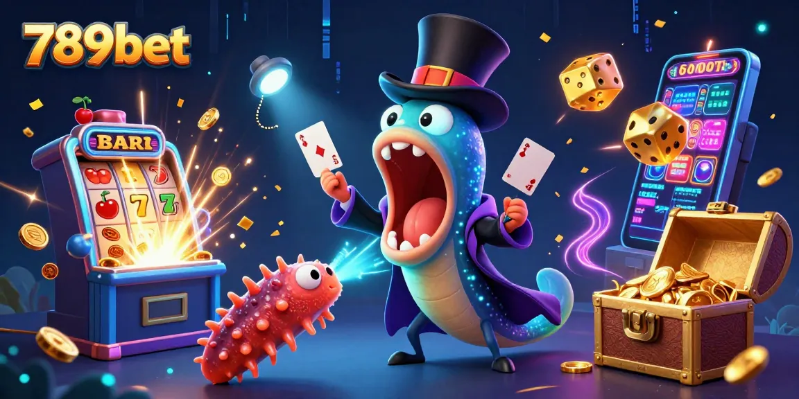Experience thrilling gaming at 789bet with vibrant characters and exciting casino elements featured in this illustration.