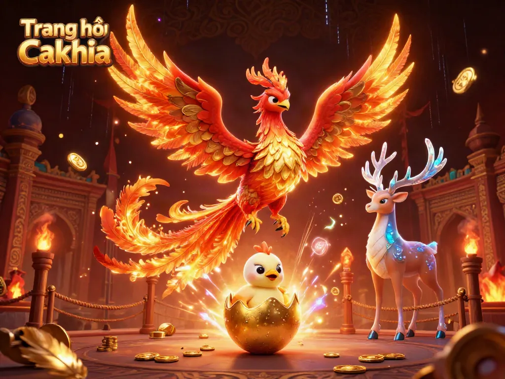 Experience thrilling action with the stunning visual of Trang chủ Cakhia showcasing dynamic gambling elements.