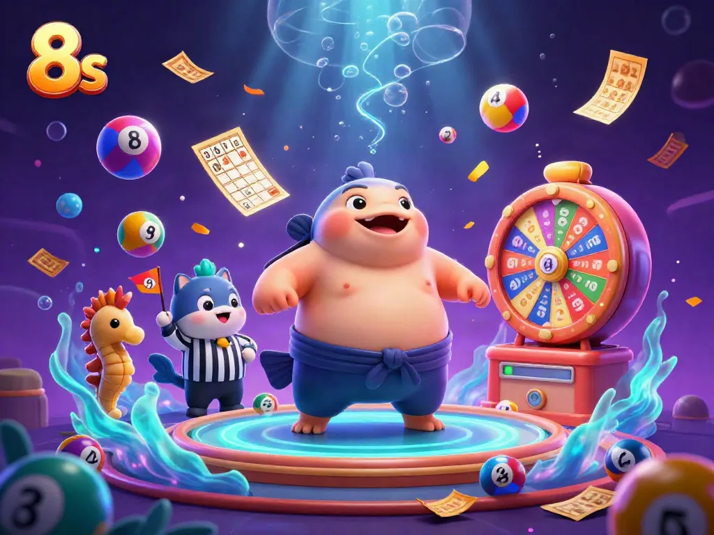 Experience the excitement of 8s casino with lively underwater characters and dynamic gaming elements.