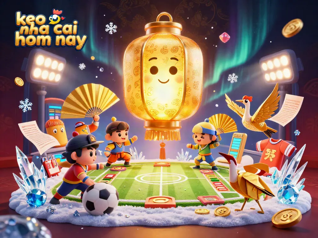 Experience real-time sports betting action with keo nha cai hom nay illuminated by a golden lantern spirit.