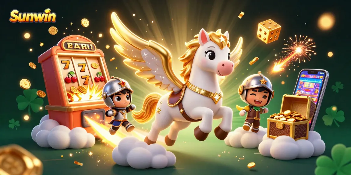 Engage with Sunwin as you embark on a thrilling jackpot adventure with vibrant casino graphics.