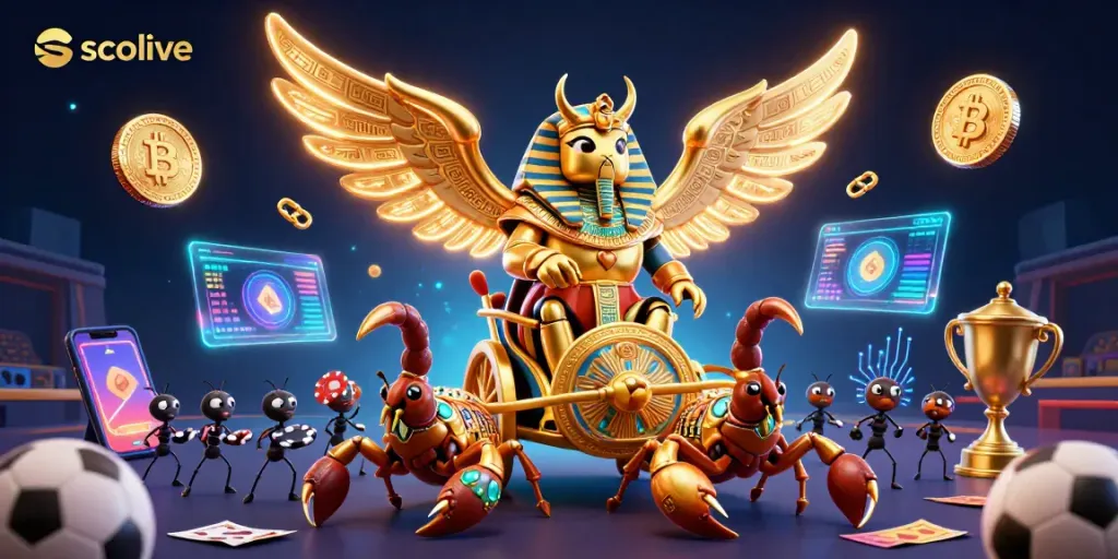 Socolive captures exciting sports betting action with vibrant characters and elements.