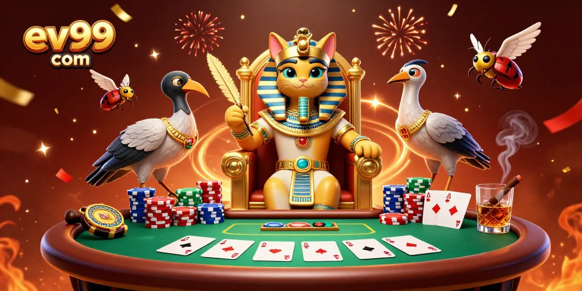 Experience the thrilling action at ev99 com with vibrant casino elements and engaging characters.
