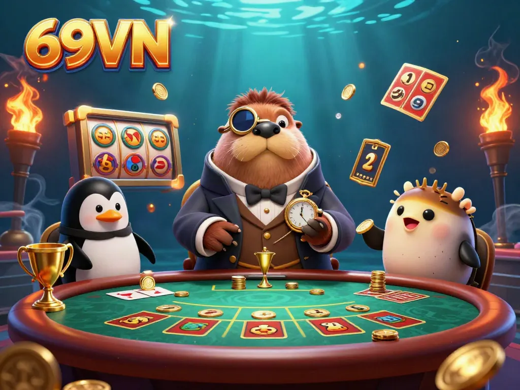 Experience thrilling slots at 69VN with enticing jackpots and vibrant casino elements.