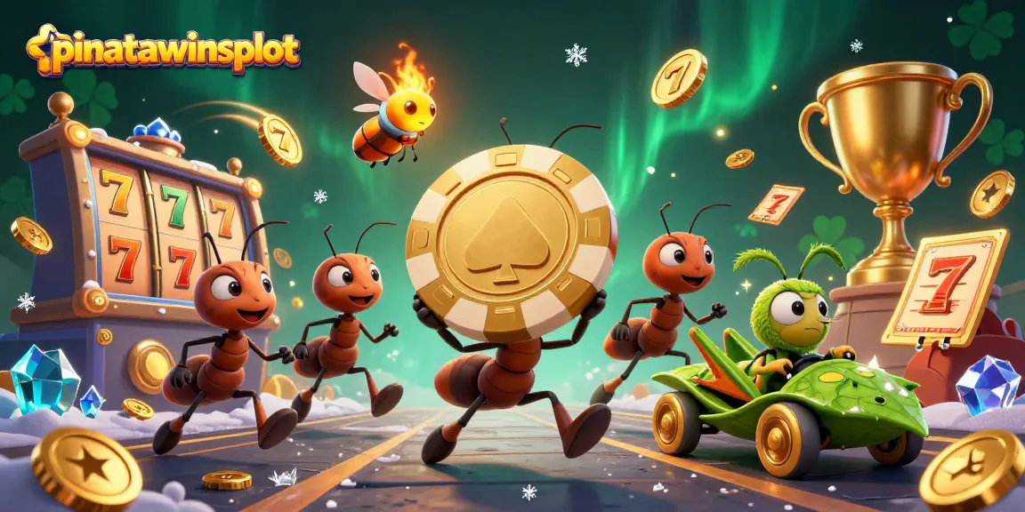 Join the excitement of pinatawinsslot as a team of ants heist a giant poker chip through dynamic casino elements.
