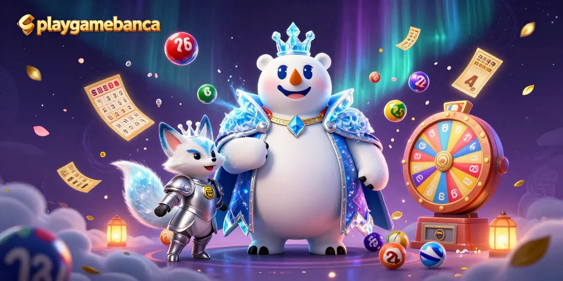 Engage in thrilling gameplay with the playgamebanca polar bear and snow fox in a vibrant casino scene.