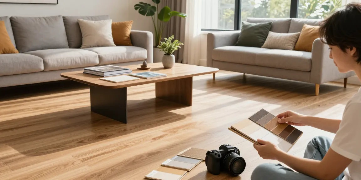 Explore smart flooring ideas for renovations with laminate and engineered wood options in a stylish home setting.