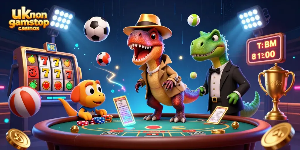 Experience thrilling gameplay at uk non gamstop casinos with unique characters and casino elements.