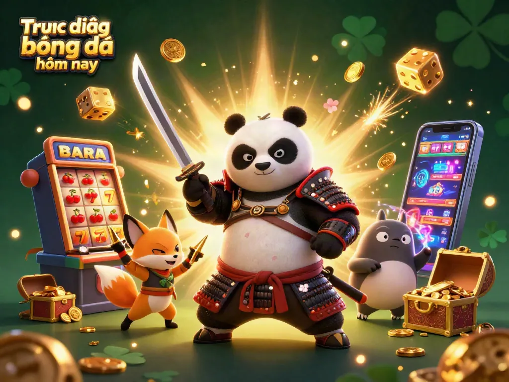 Watch Trực tiếp bóng đá hôm nay with vibrant 3D characters celebrating major jackpots in a casino