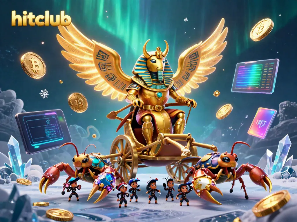 Experience thrilling gambling action at hitclub with vibrant characters and crypto elements.
