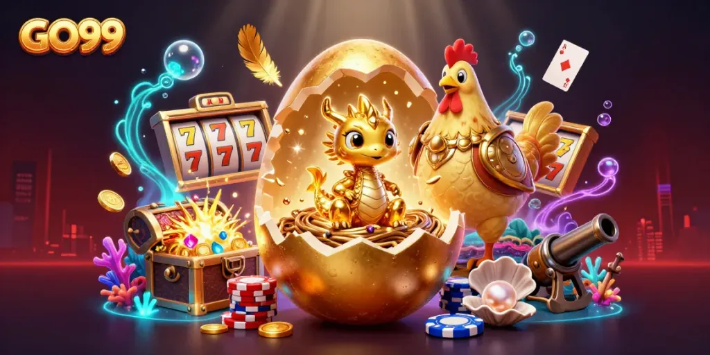 Experience thrilling wins with GO99 in this vibrant, dynamic casino scene.