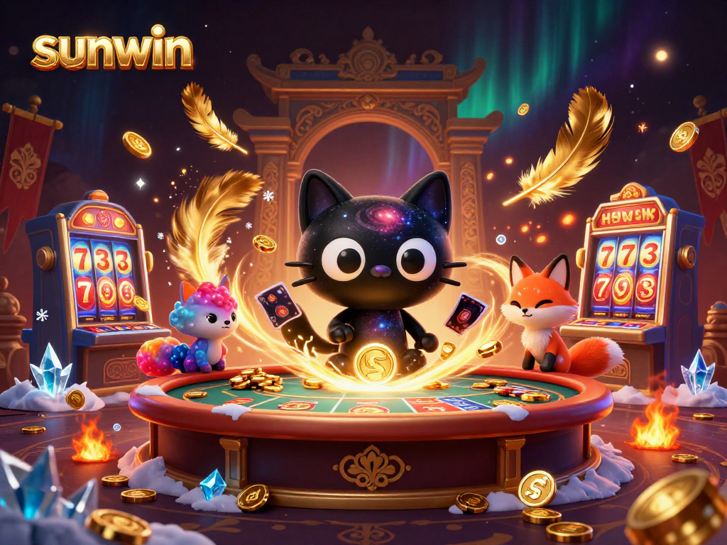 Experience sunwin's vibrant cosmic casino with captivating characters and dynamic elements.