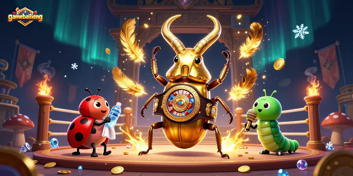 Experience thrilling gameplay with gamebailieng in a colorful casino showdown illustration.