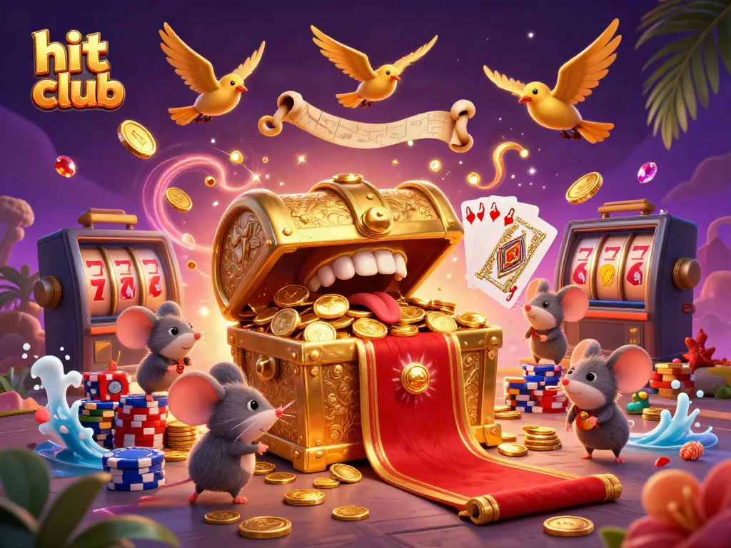 Experience the thrill of winning at hit club with vibrant casino elements and dynamic gaming atmosphere.
