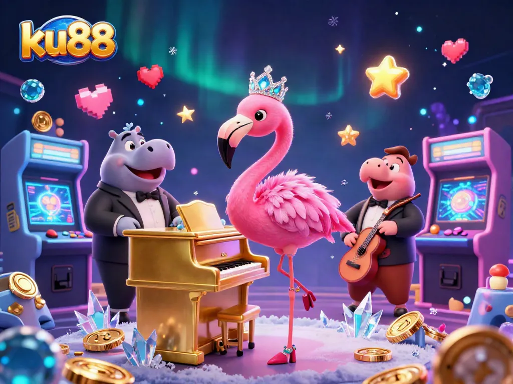 Enjoy exhilarating games at ku88, featuring vibrant 3D casino illustrations and engaging gaming elements.