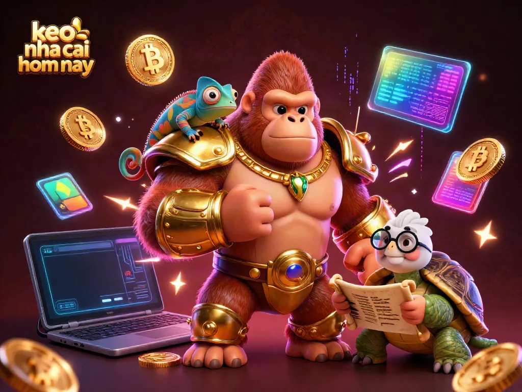 Engaging visual of keo nha cai hom nay showcasing 3D cartoon characters and dynamic gambling elements.