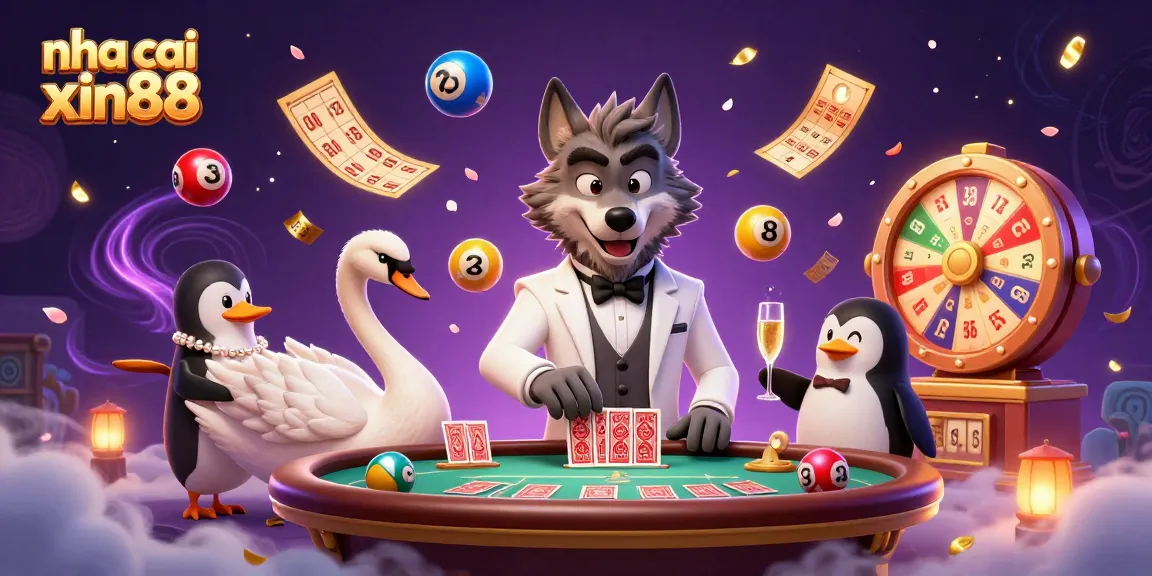 Join the fun at nha cai xin88 with exciting baccarat gameplay featuring animated characters and dynamic casino elements.