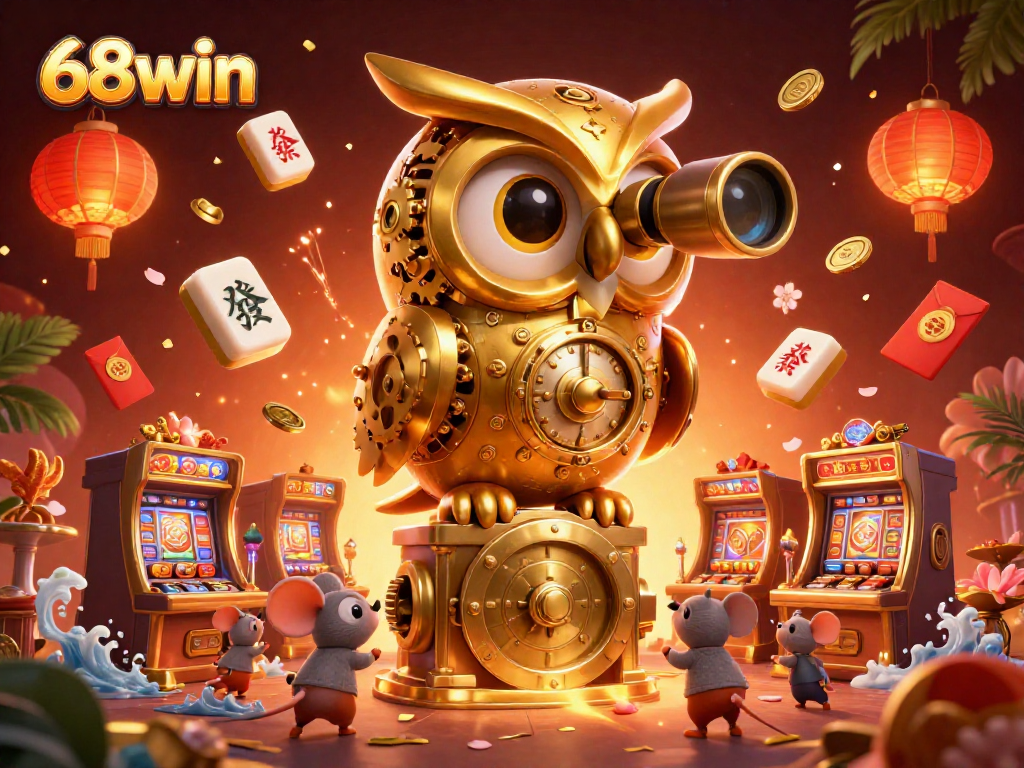 Engage with thrilling games at 68win's vibrant casino atmosphere featuring unique characters and rich visuals.