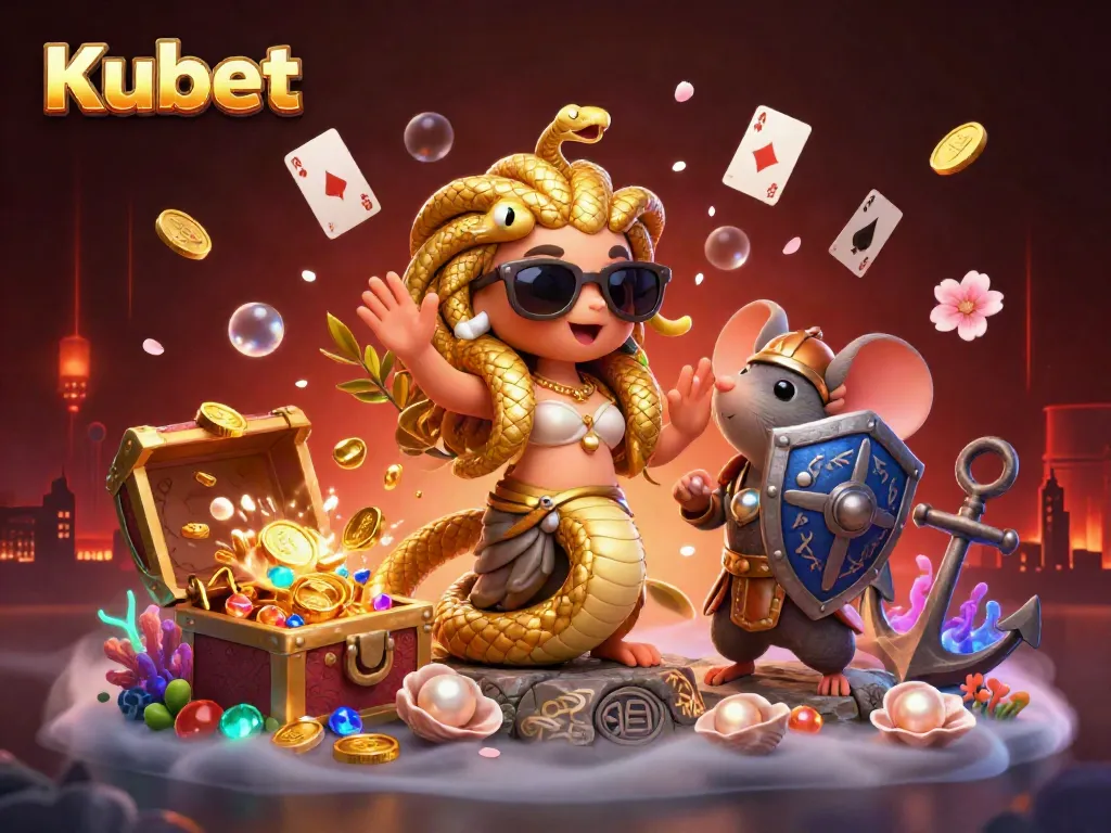 Kubet captures the excitement of casino adventures with vibrant characters and dynamic betting elements.