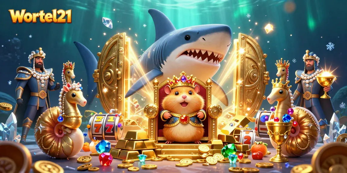 Spin to win with Wortel21's thrilling slot adventure featuring treasures and royal characters.