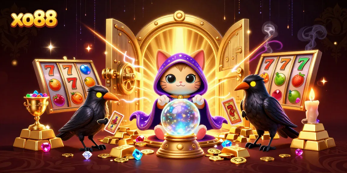 Engage with xo88's enchanting slots experience through animated mystic characters revealing treasures.