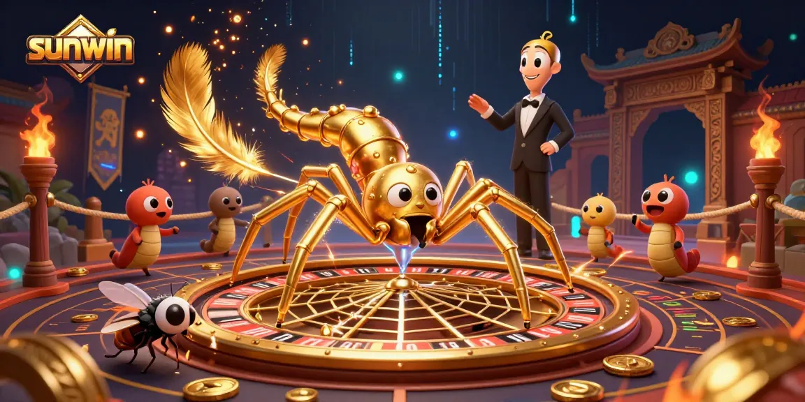 Experience sunwin’s thrilling roulette wheel as the golden spider spins its daring web.